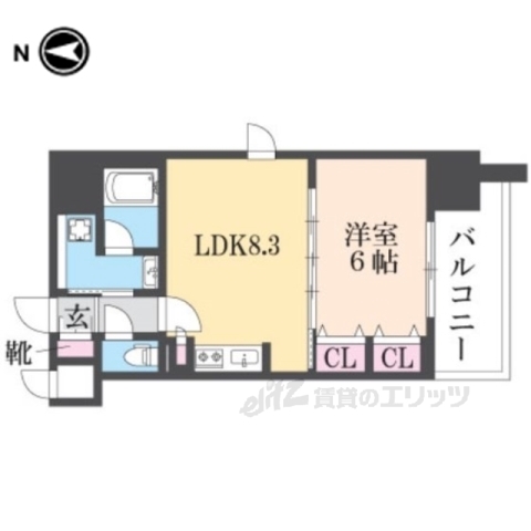 プレサンス昭和通ESRISEの間取り写真