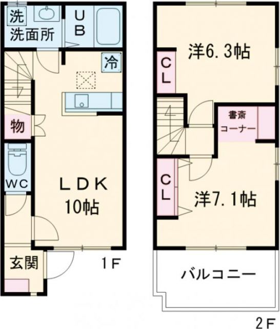 U7 Bの間取り写真