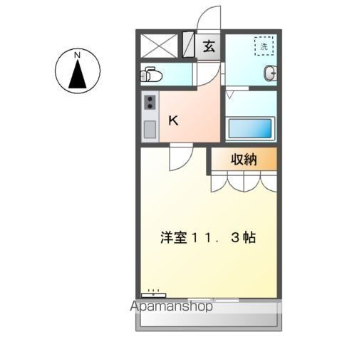 京成本線 京成成田駅 バス乗車時間：15分 最寄りバス停で下車 徒歩7分 2階建 築19年の間取り写真
