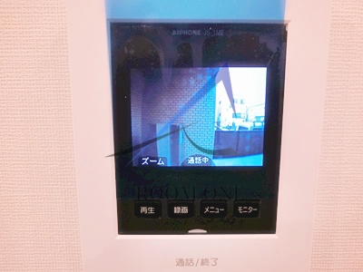 セキュリティ　モニター付きインターホンです。