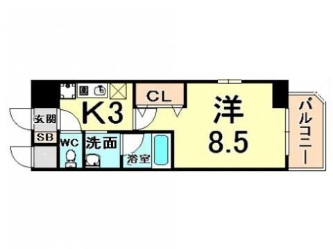 クレセールONEの間取り写真