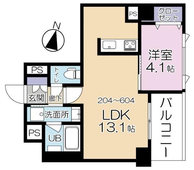 コンフォートスクエア川崎の間取り写真
