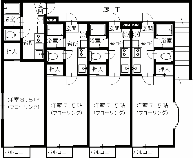 ＭＫ国見Iの間取り