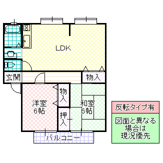 ソシア　Ｂ棟の間取り