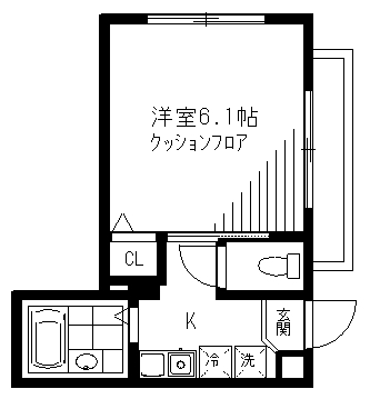 世田谷区松原のアパートの間取り