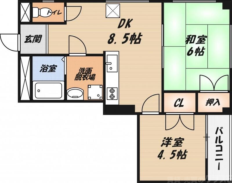 寿賀マンションの間取り