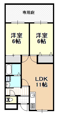 オーク岸和田の間取り