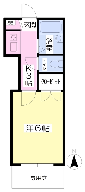 クロッカスＴＫＴの間取り