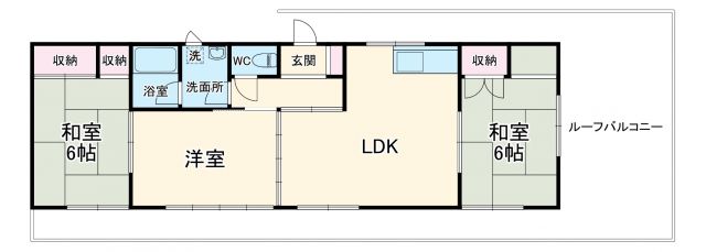 名古屋市西区香呑町のマンションの間取り