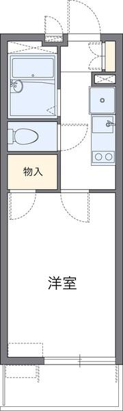 レオパレス浜寺ドット輝の間取り