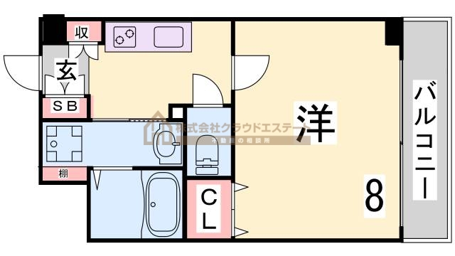 レシェンテ六甲の間取り