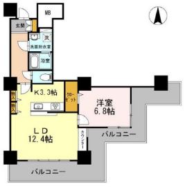 品川シーサイドビュータワーIの間取り