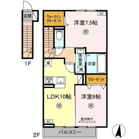 仮）D-room横手3丁目　B棟の間取り