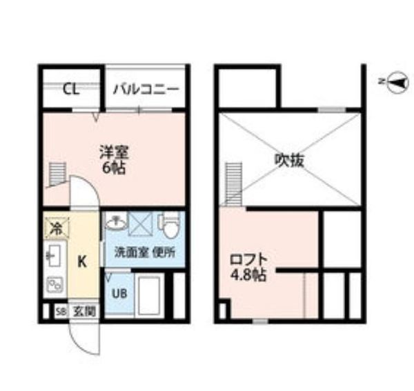 常滑市新開町のアパートの間取り