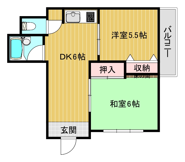 サニーハイツ住吉の間取り