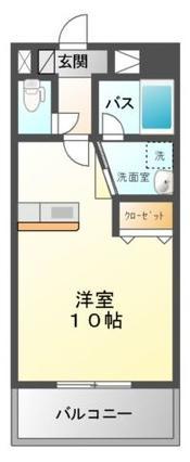 山口市小郡下郷のマンションの間取り