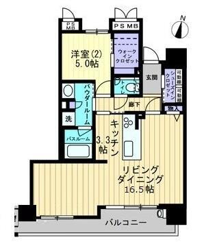 アルファゲートタワー福山駅前の間取り