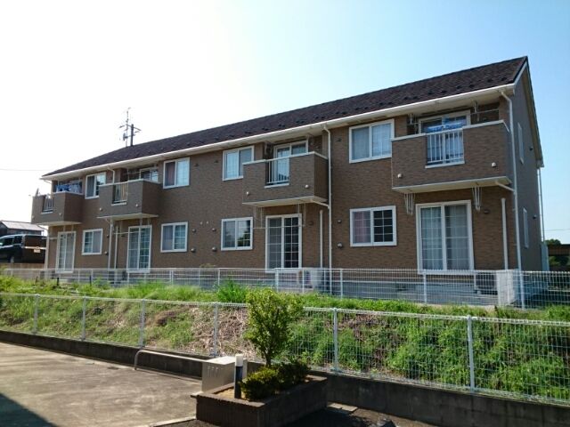 【福島市松川町のアパートの建物外観】