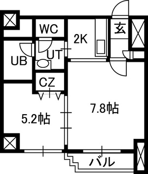 ＩＳグランデ札幌の間取り