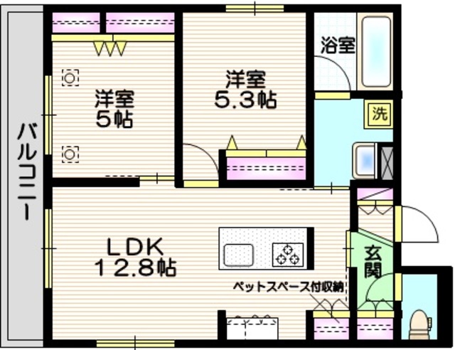 アスピシャスの間取り