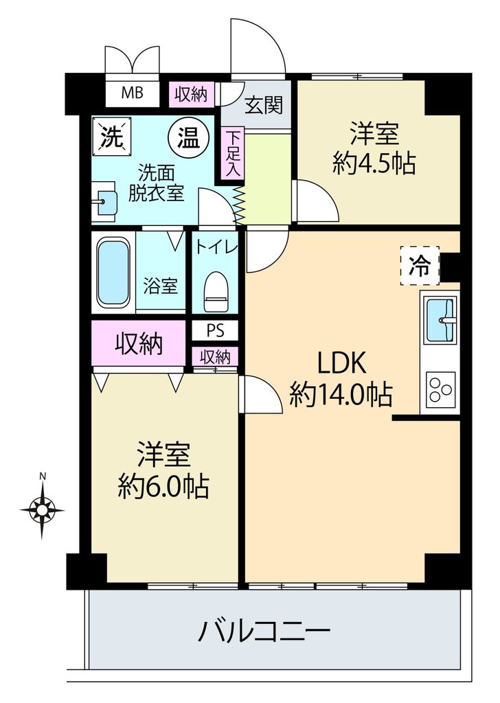 新城京浜ビルの間取り