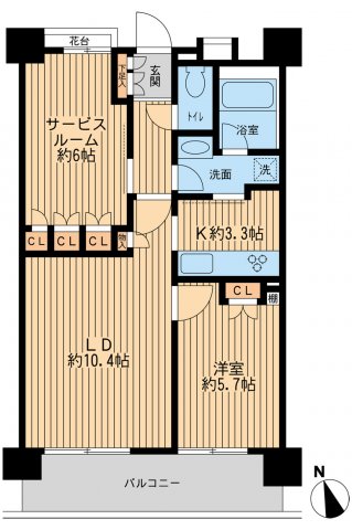 レジデンス八王子明神町の間取り