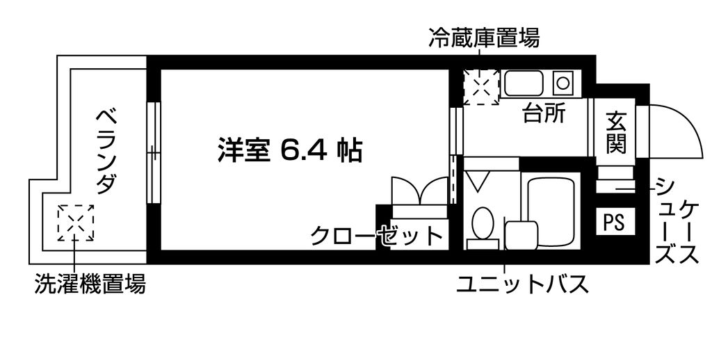 パティオ101の間取り