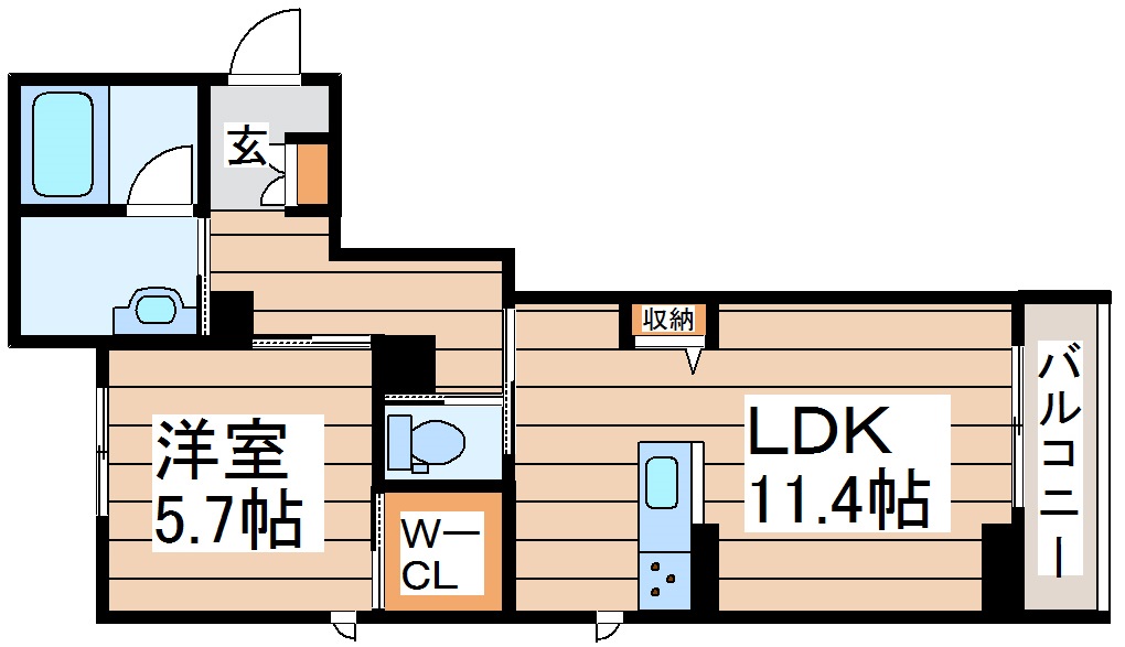 ソッリーソ蒲町の間取り