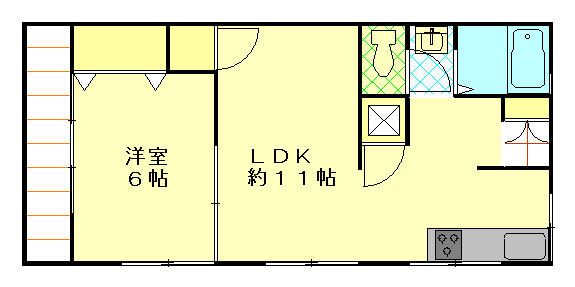 大坂山ハイツの間取り