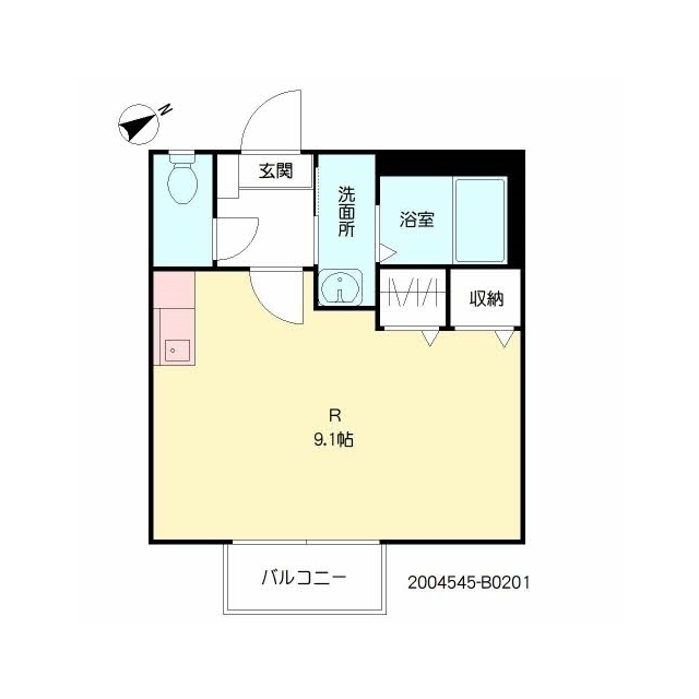 ハイマート２１　Ｂ棟の間取り