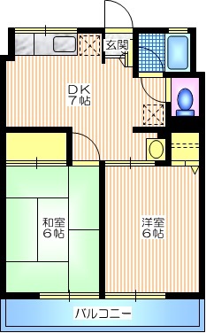 シティハイム　ヒロセＢの間取り