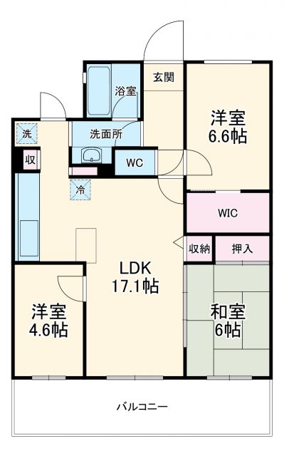 レクセルガーデン志津の間取り