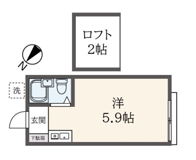 世田谷区船橋のアパートの間取り