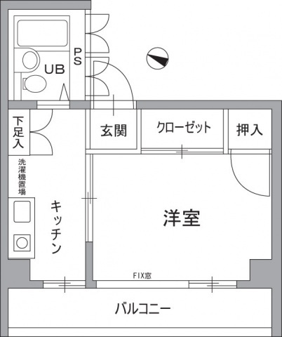 広島市中区本川町のマンションの間取り