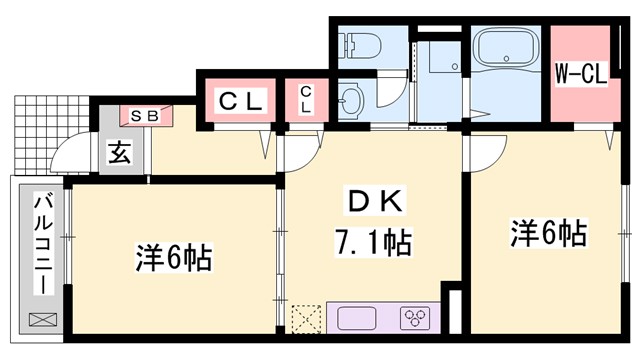 モスフロックスの間取り