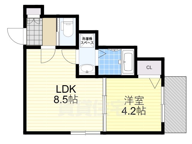 堺市堺区香ヶ丘町のアパートの間取り