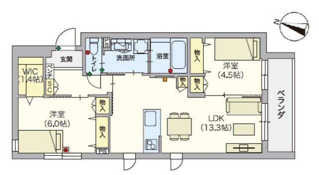 （シニア限定）ヘーベルVillage品川二葉の間取り