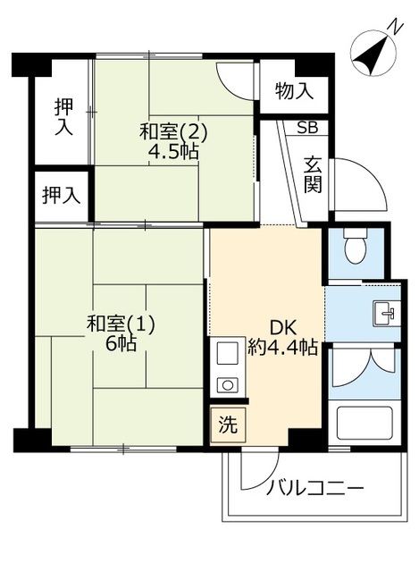 ＵＲ助松の間取り