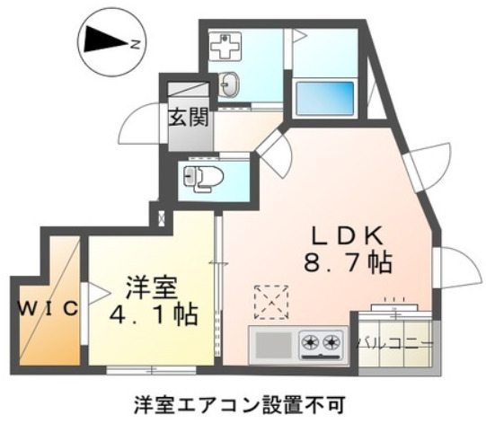 日野市南平のマンションの間取り