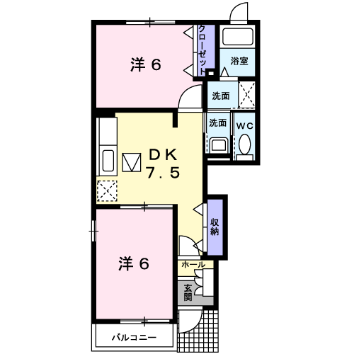 グレース三ツ井の間取り