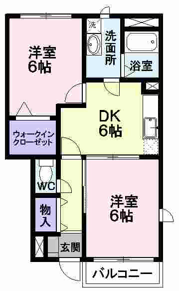 チェルシーハウスＹ＆Ｓ　Ｂ棟の間取り