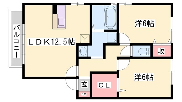 ヒルサイドテラスC棟の間取り