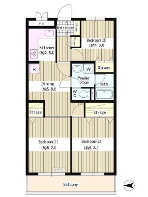 江東区大島のマンションの間取り