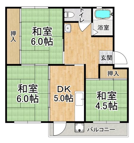 東垂水住宅の間取り