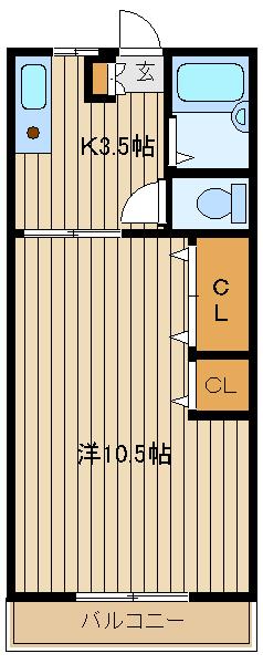 【杉本コーポの間取り】