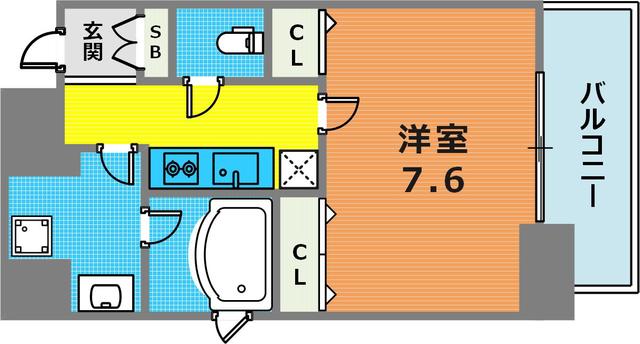 レジディア神戸元町の間取り