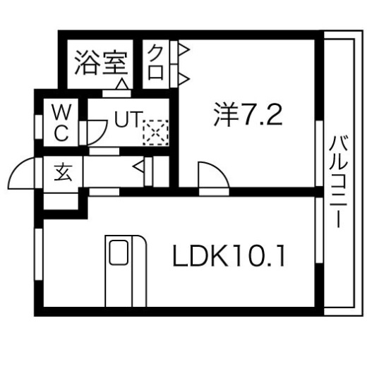 名古屋市瑞穂区堀田通のマンションの間取り