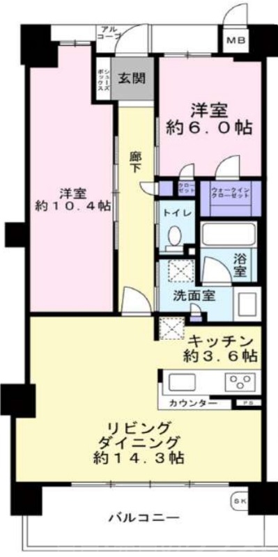 ローレルコート京都太秦天神川の間取り