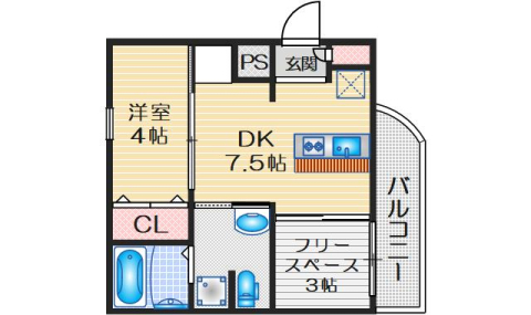 ラポルテの間取り