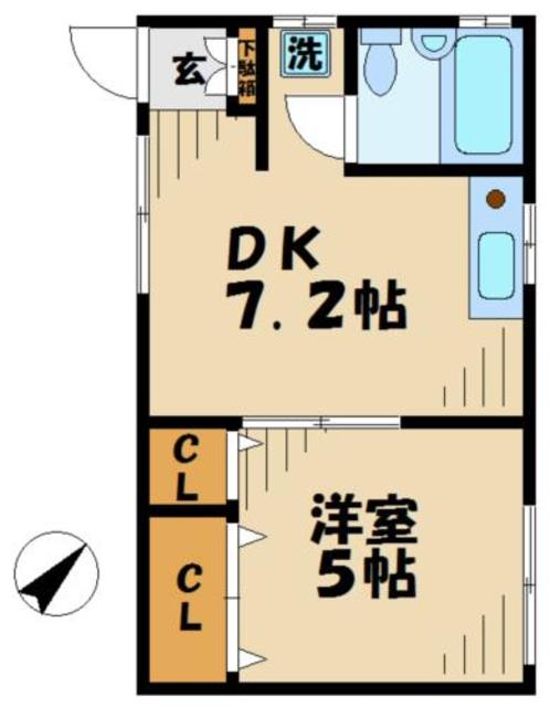 コーポ高松の間取り